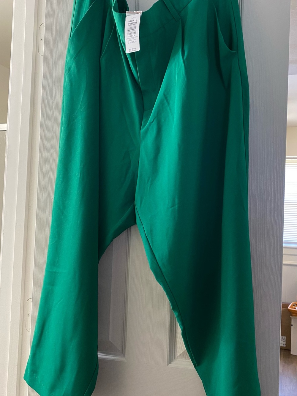 NWT Torrid Emerald Green Bombshell Skinny Studio Luxe Pointe Pants 24 3X